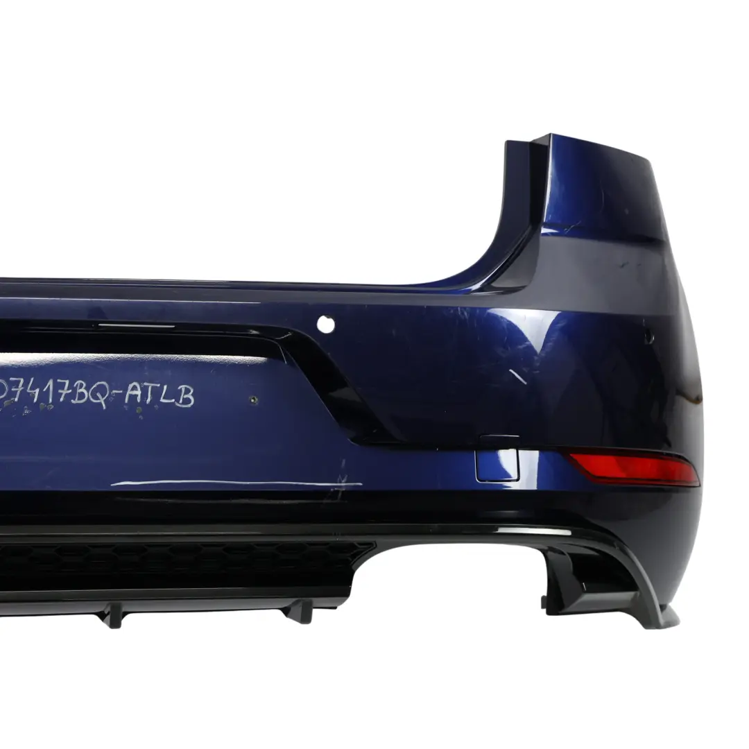 Volkswagen VW Golf Mk7 Bumper Rear R-Line Trim Panel Atlantic Blue - C5B - SKU 5G6807417BQ-ATLB - Part number 5G6807417BQ