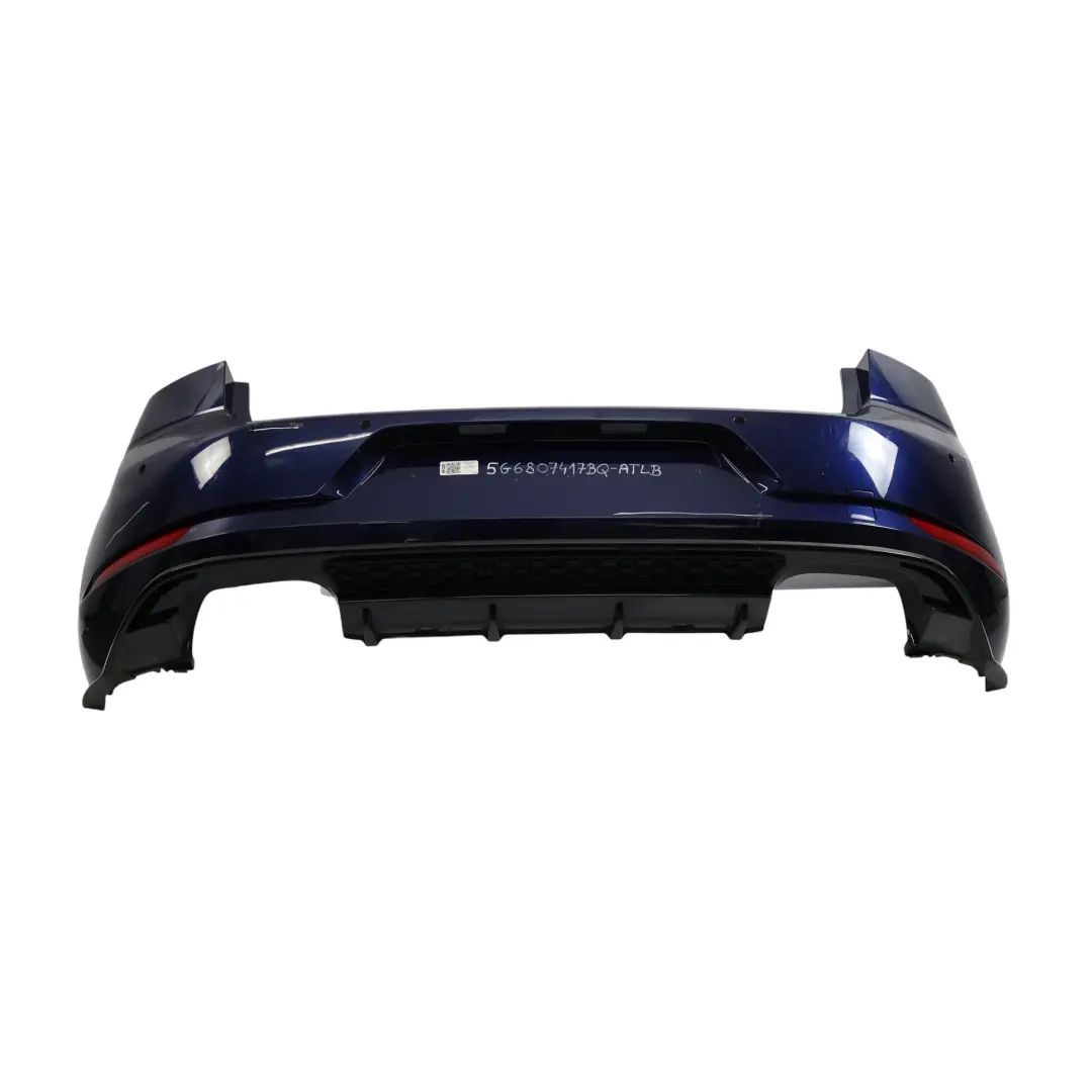 Volkswagen VW Golf Mk7 Bumper Rear R-Line Trim Panel Atlantic Blue - C5B - SKU 5G6807417BQ-ATLB - Part number 5G6807417BQ