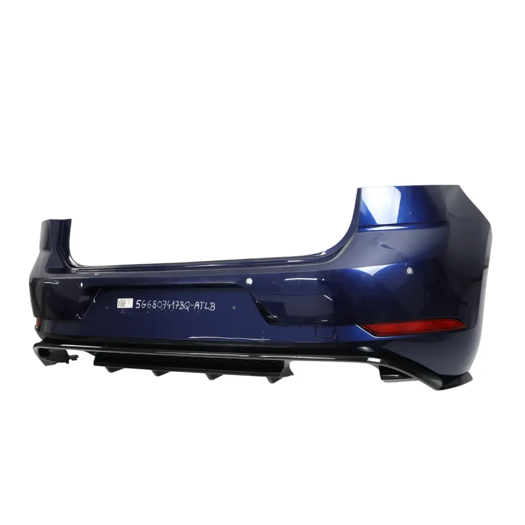 Volkswagen VW Golf Mk7 Bumper Rear R-Line Trim Panel Atlantic Blue - C9B - SKU 5G6807417BQ-ATLB - Part number 5G6807417BQ