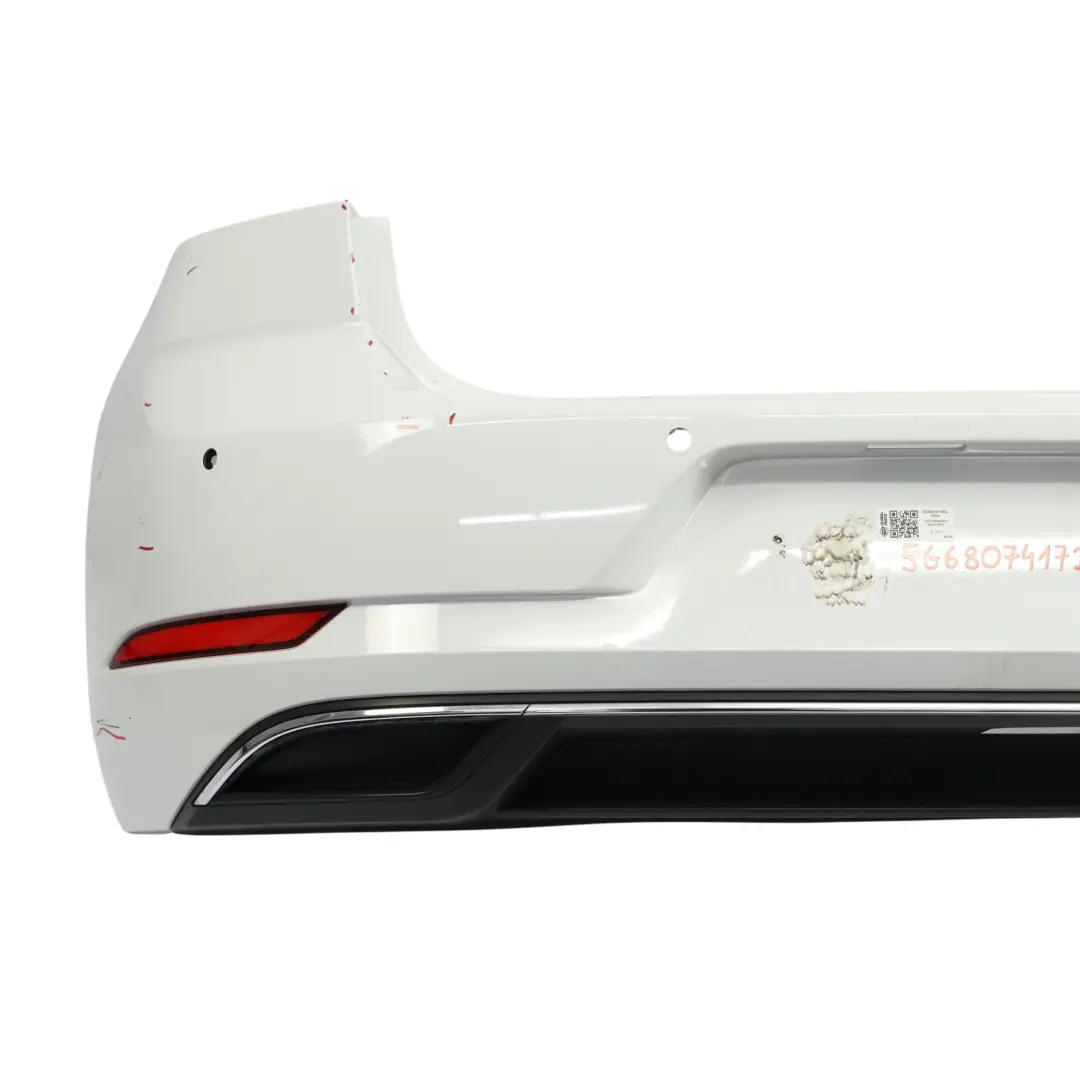 Tylny Zderzak Pure White Biały - C9A do Volkswagen VW Golf Mk7 o numerze 5G6807417BQ Volkswagen VW Golf Mk7 Tylny Zderzak Pure White Biały - C9A - SKU 5G6807417BQ-PWH - Numer Części 5G6807417BQ