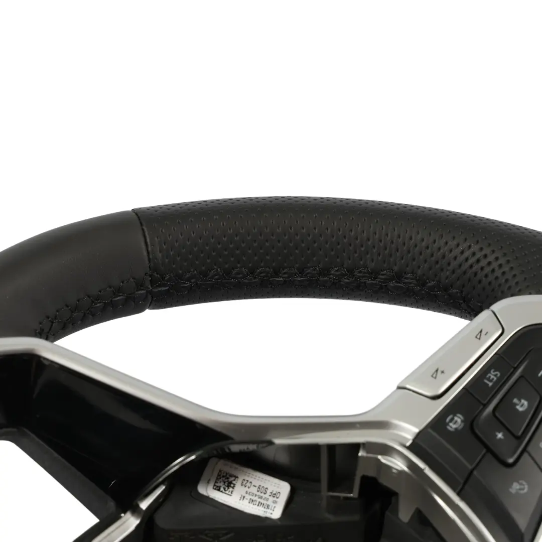 VW Golf Mk8 Tiguan Mk2 Steering Wheel NEW Black Leather Flat Bottom - SKU 5H0419089BH-1 - Part number 5H0419089BH