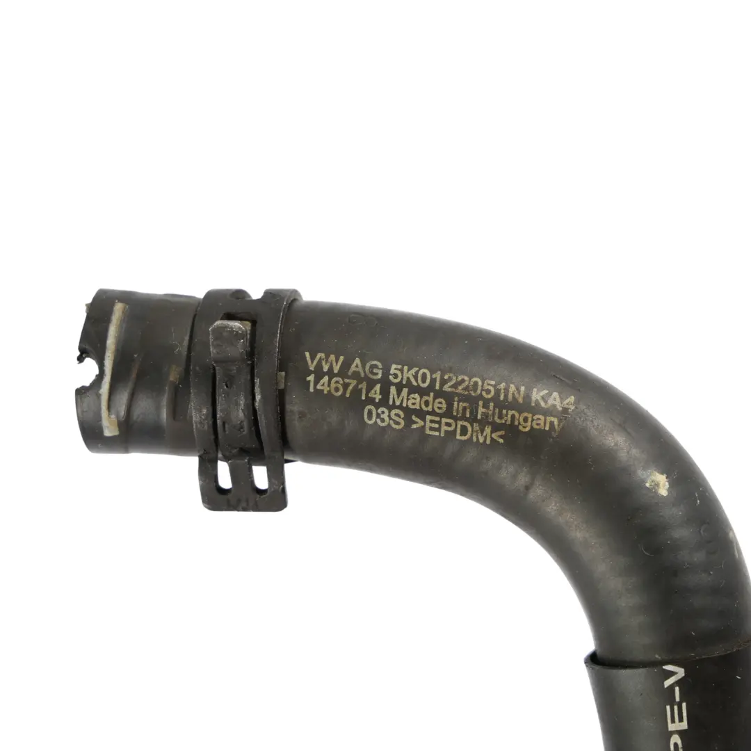 Water Radiator Pipe Hose Line to Volkswagen Beetle Scirocco III 2.0 TDI with Part number 5K0122051N Volkswagen Beetle Scirocco III 2.0 TDI Water Radiator Pipe Hose Line - SKU 5K0122051N - Part number 5K0122051N