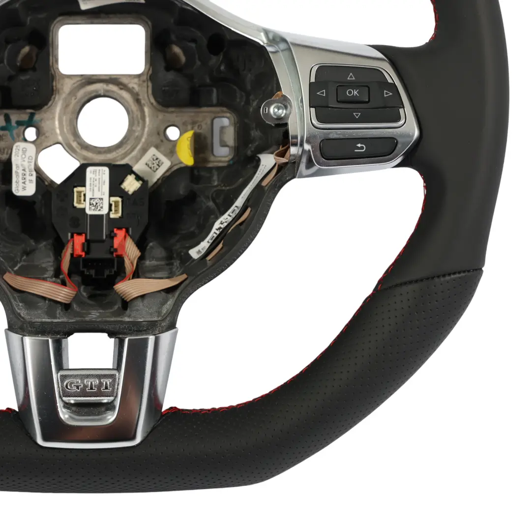 Mk6 GTI Volant NEUF Cuir Noir Fond Plat pour Volkswagen Golf à propos du numéro de pièce 5K0419091D Volkswagen Golf Mk6 GTI Volant NEUF Cuir Noir Fond Plat - SKU 5K0419091D-1 - Numéro de pièce 5K0419091D