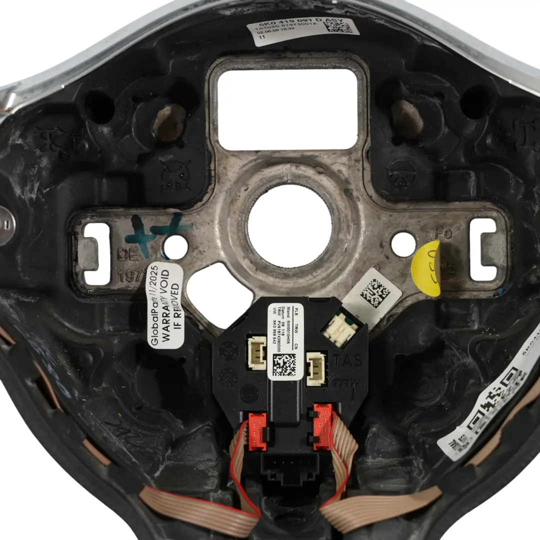 Mk6 GTI Steering Wheel NEW Black Leather Flat Bottom to Volkswagen Golf with Part number 5K0419091D Volkswagen Golf Mk6 GTI Steering Wheel NEW Black Leather Flat Bottom - SKU 5K0419091D-1 - Part number 5K0419091D