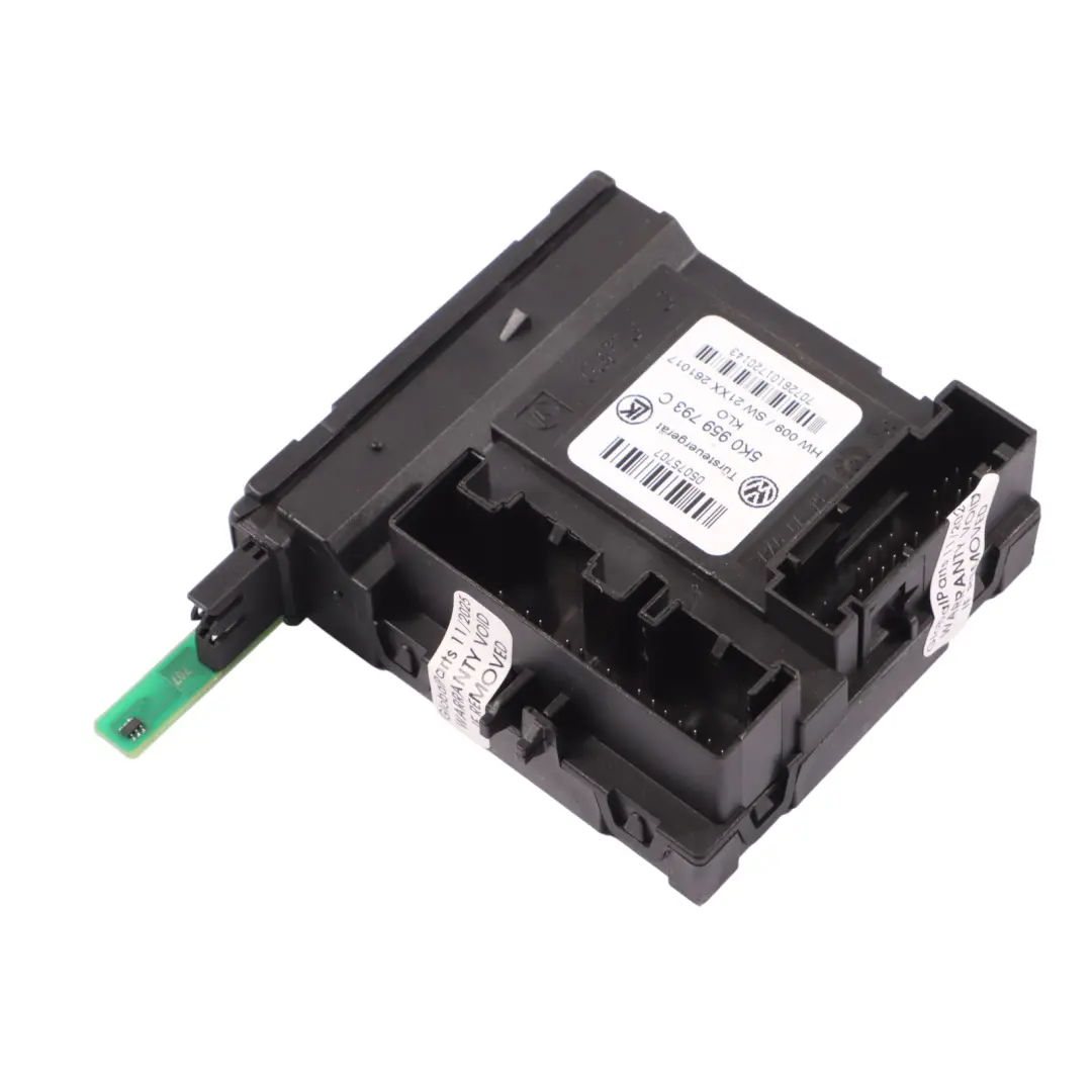 1Z Moduł Sterujący Drzwiami ECU do Skoda Octavia RS o numerze 5K0959793C Skoda Octavia RS 1Z Moduł Sterujący Drzwiami ECU - SKU 5K0959793C - Numer Części 5K0959793C