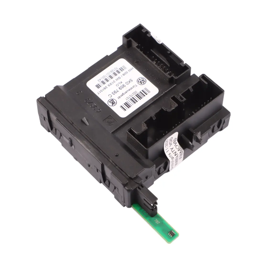 1Z Moduł Sterujący Drzwiami ECU do Skoda Octavia RS o numerze 5K0959793C Skoda Octavia RS 1Z Moduł Sterujący Drzwiami ECU - SKU 5K0959793C - Numer Części 5K0959793C