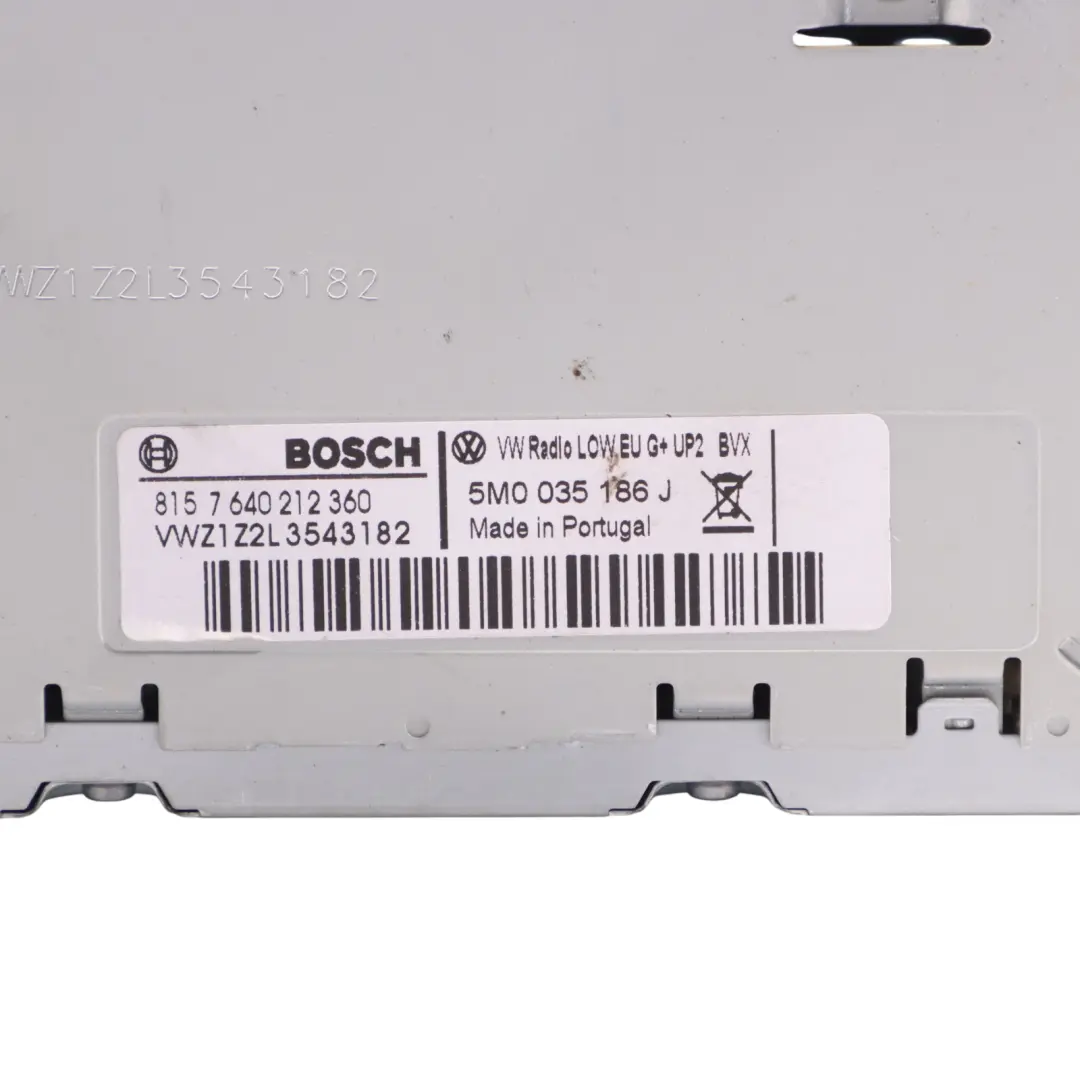 VW Volkswagen Polo Mk5 Autoradio Avec Lecteur CD Et MP3 - SKU 5M0035186J - Numéro de pièce 5M0035186J