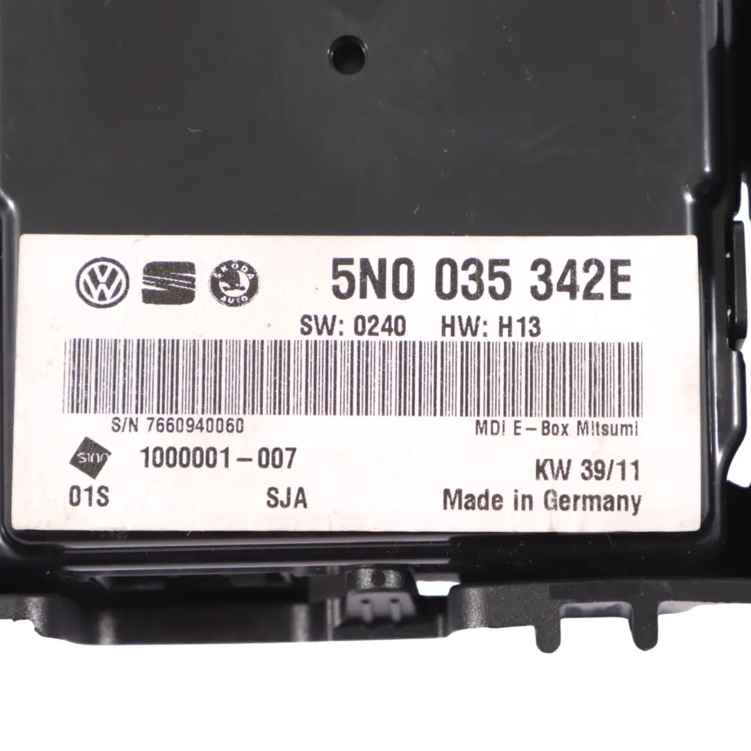 VW Volskwagen Polo 6R Multimedia Módulo Interfaz Control Electrónico - SKU 5N0035342E - Número de pieza 5N0035342E