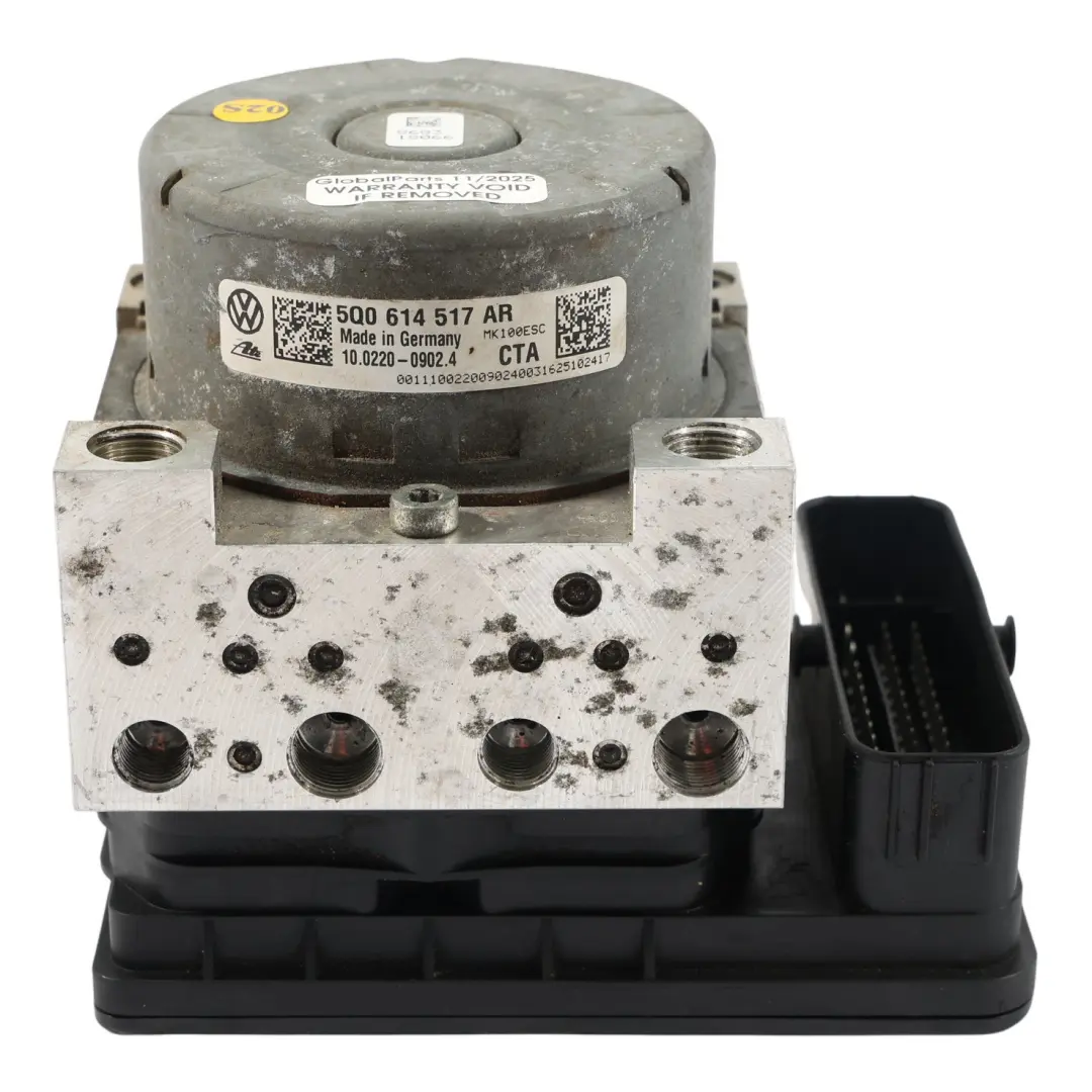 Audi S3 8V 2.0 TFSI ABS Pump Hydraulic Control Unit Module - SKU 5Q0614517AR - Part number 5Q0614517AR