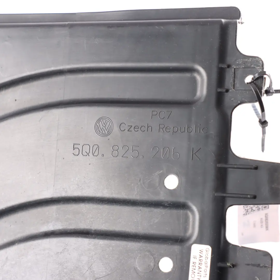 Audi A3 S3 Volkswagen Golf Mk7 Engine Underbody Tray Cover Panel - SKU 5Q0825206K - Part number 5Q0825206K