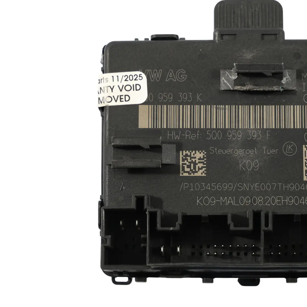 Modulo Controllo Porta Anteriore Destra per Audi Q2 GA A3 8V con numero di parte 5Q0959393K Audi Q2 GA A3 8V Modulo Controllo Porta Anteriore Destra - SKU 5Q0959393K - Numero di parte 5Q0959393K
