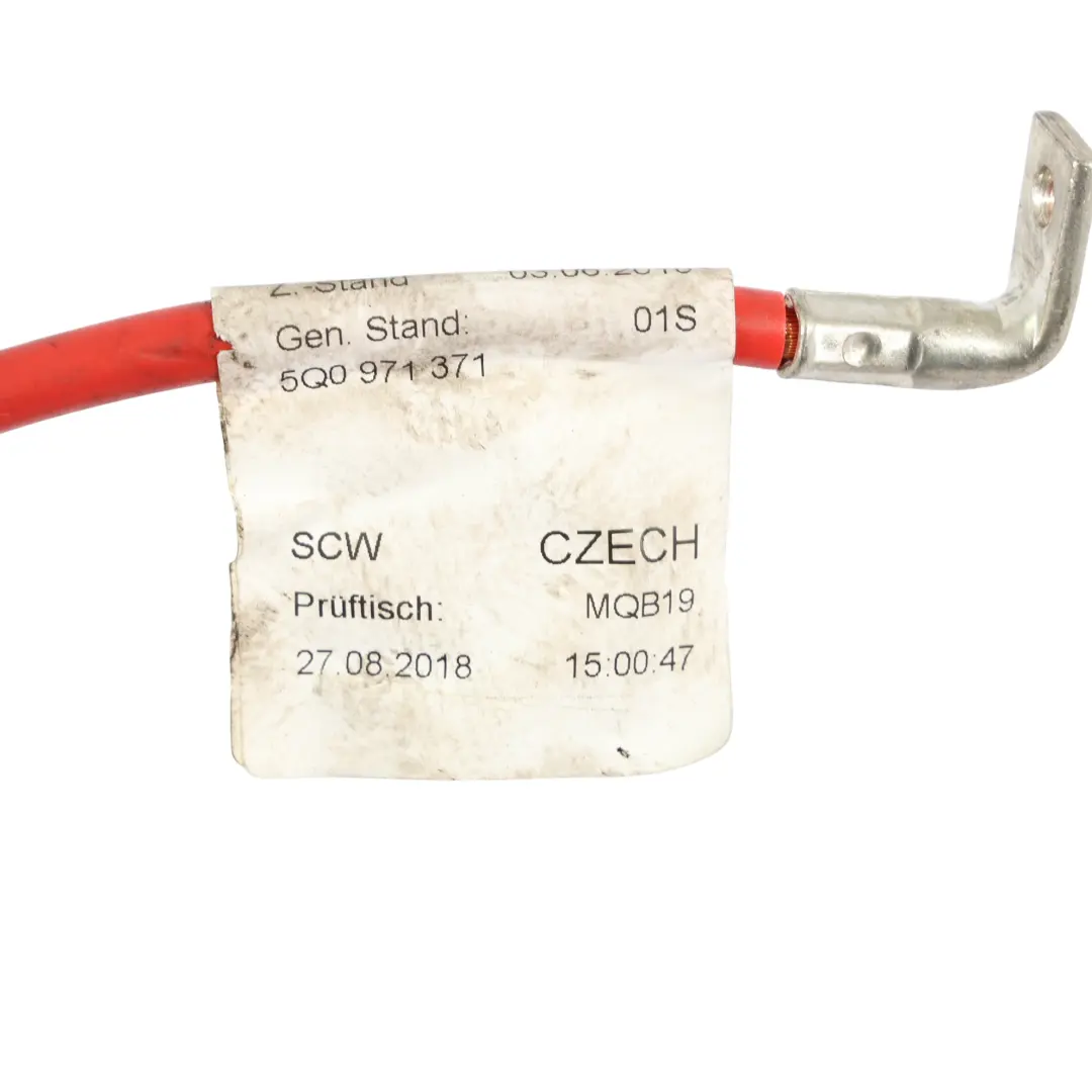 Klema Plusowa Wiązka Rozrusznika Silnika do VW Volkswagen Golf 7 o numerze 5Q0971371 VW Volkswagen Golf 7 Klema Plusowa Wiązka Rozrusznika Silnika - SKU 5Q0971371 - Numer Części 5Q0971371