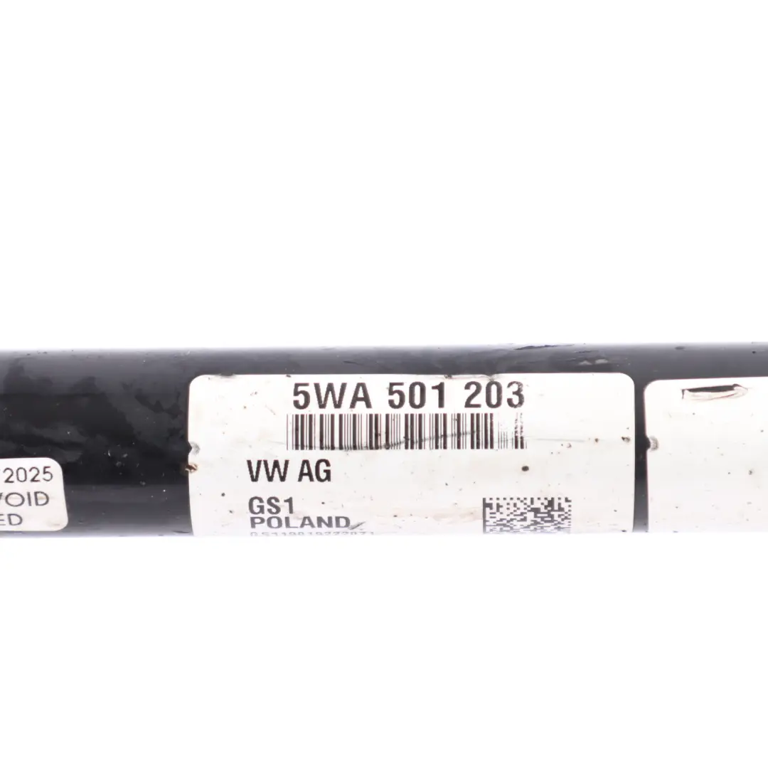 Audi RS3 8Y VW Golf R Mk8 Driveshaft Drive Shaft Rear Axle Left N/S - SKU 5WA501203 - Part number 5WA501203