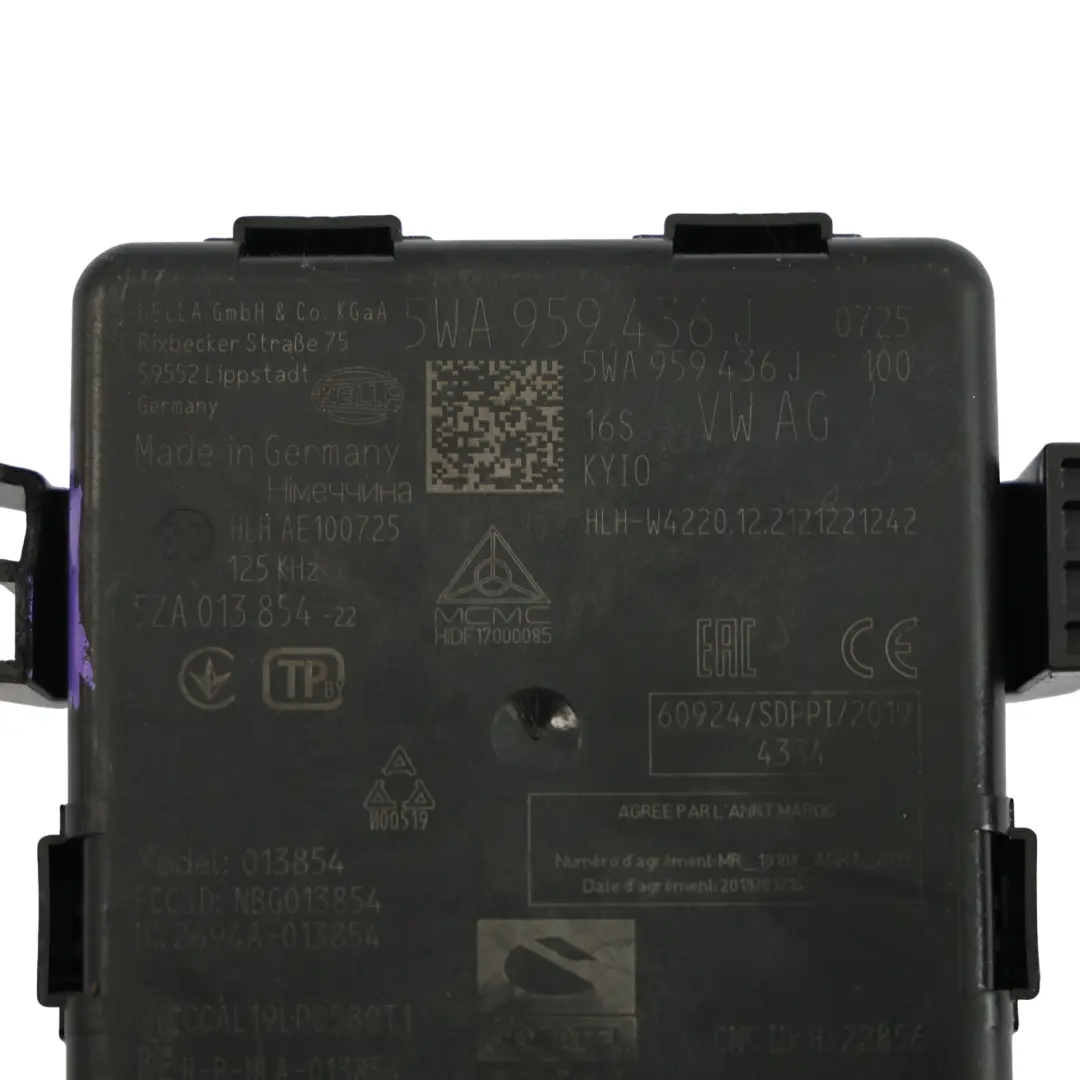 8Y Moduł Keyless Go ECU Jednostka Sterująca Wejściem do Audi A3 RS3 o numerze 5WA959436J Audi A3 RS3 8Y Moduł Keyless Go ECU Jednostka Sterująca Wejściem - SKU 5WA959436J-1 - Numer Części 5WA959436J