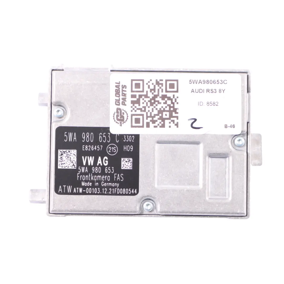 Audi A3 S3 RS3 8Y Front Camera FAS Lane Assistance Control Unit - SKU 5WA980653C - Part number 5WA980653C