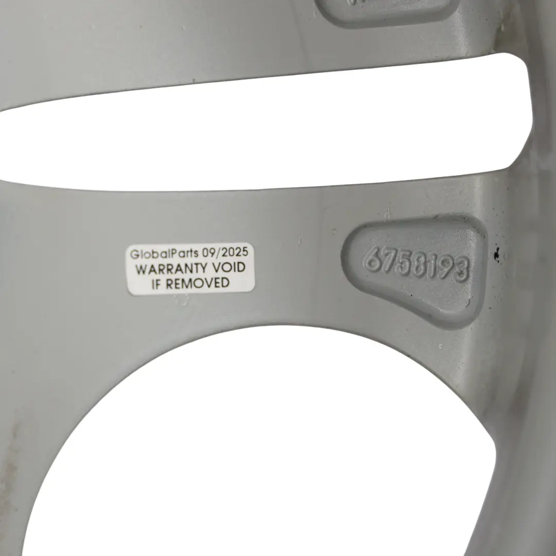 Hinter Rad Felge Silberne 18" Ellipsoid Styling 107 8,5J ET:50 für BMW Z4 E85 mit Teilenummer 6758193 BMW Z4 E85 Hinter Rad Felge Silberne 18" Ellipsoid Styling 107 8,5J ET:50 - SKU 6758193-1 - Teilenummer 6758193
