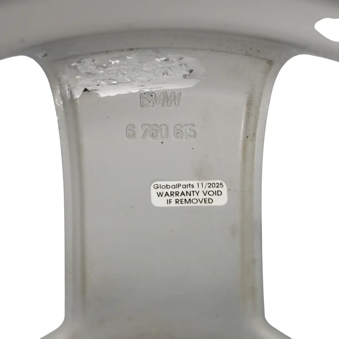 BMW E60 E61 Leicht Metall Felge Silber 17" Sternspeiche 122 ET:20 8J - SKU 6760615-2 - Teilenummer 6760615