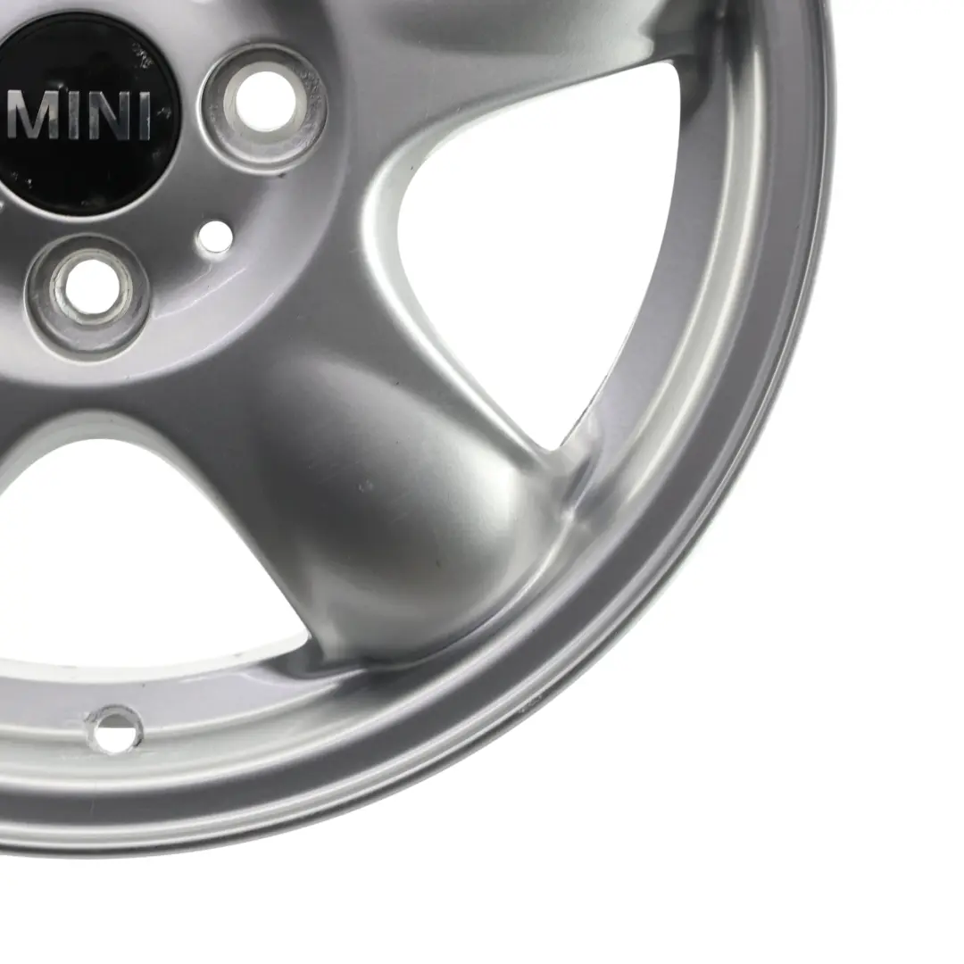 Mini Cooper One R50 R55 R56 Silver Wheel Alloy Rim 15" 5-Start Spooler 100 - SKU 6768498-1 - Part number 6768498