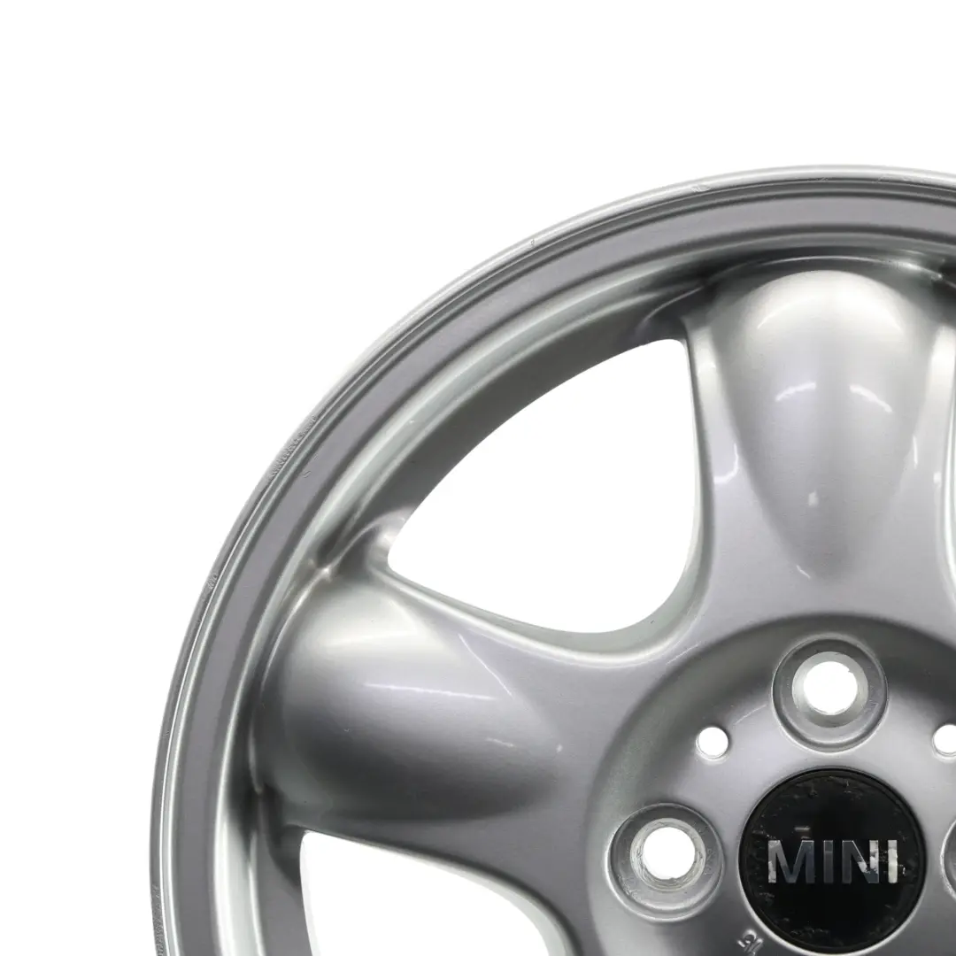 Mini One R50 R55 R56 Silver Wheel Alloy Rim 15" 5,5J 5-Start Spooler 100 - SKU 6768498-2 - Part number 6768498