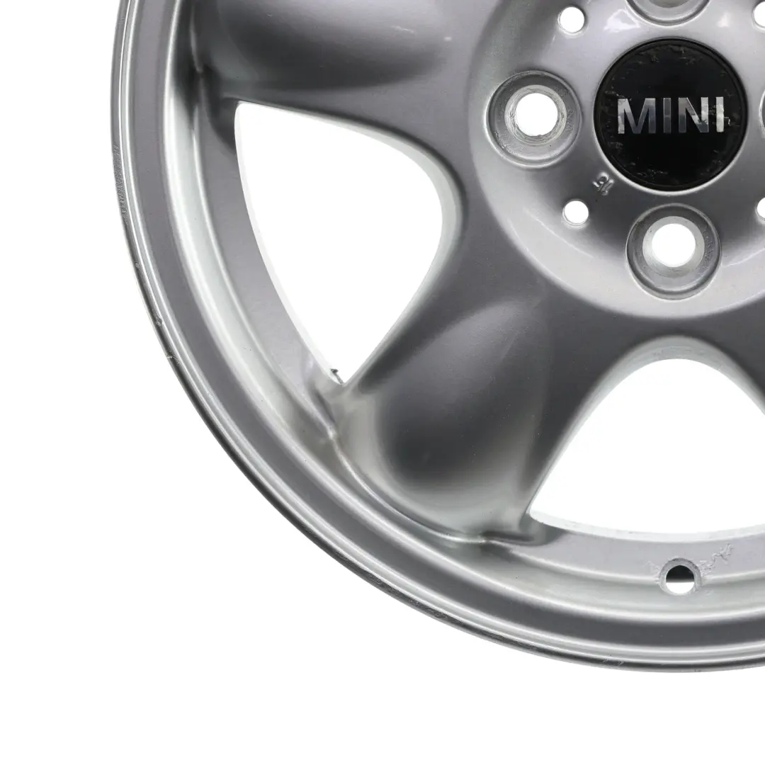 Mini One R50 R55 R56 Silver Wheel Alloy Rim 15" 5,5J 5-Start Spooler 100 - SKU 6768498-2 - Part number 6768498