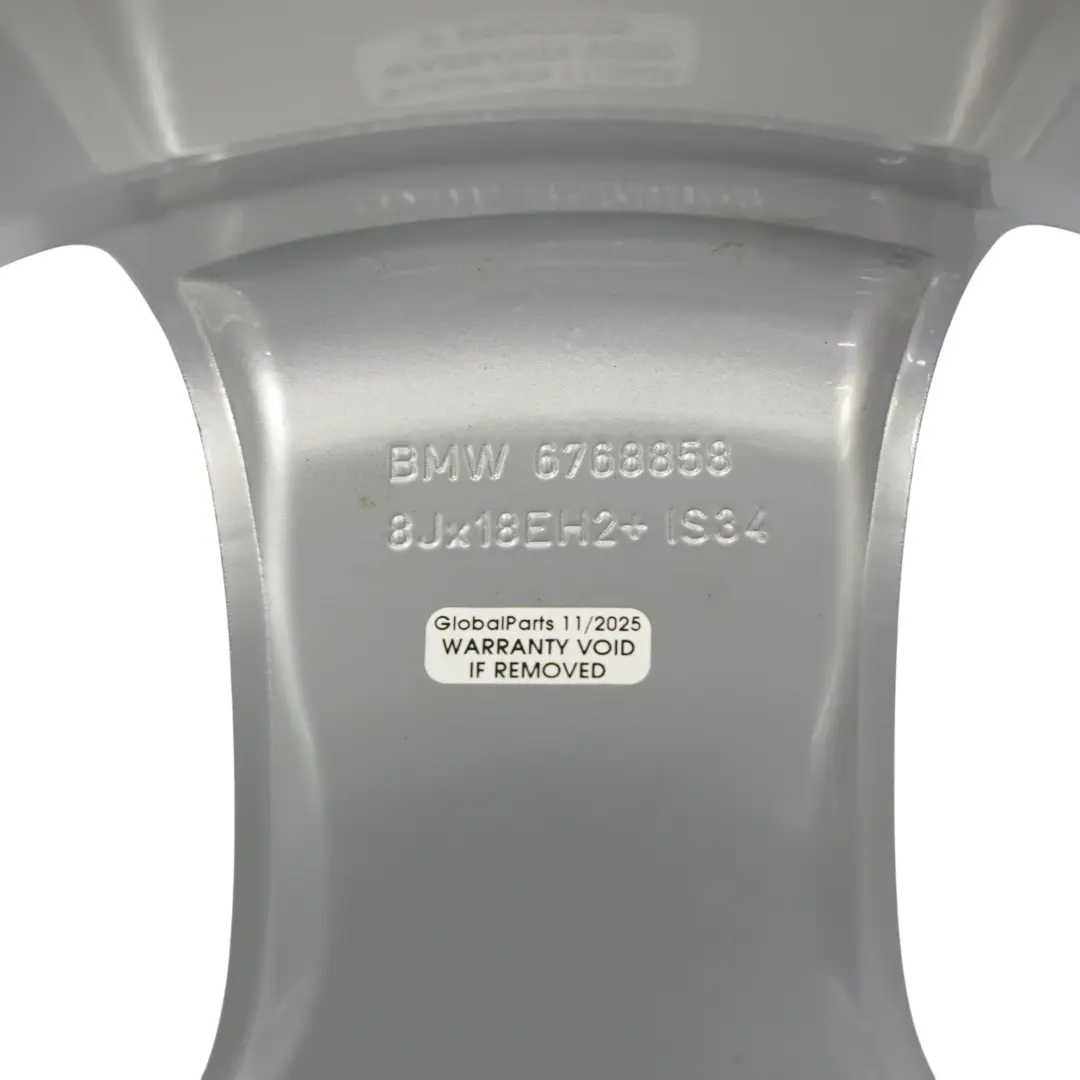 Vorder Rad Felge 18" Stern Speiche 189 8J ET:34 für BMW E90 E91 E92 E93 mit Teilenummer 6768858 BMW E90 E91 E92 E93 Vorder Rad Felge 18" Stern Speiche 189 8J ET:34 - SKU 6768858-1 - Teilenummer 6768858