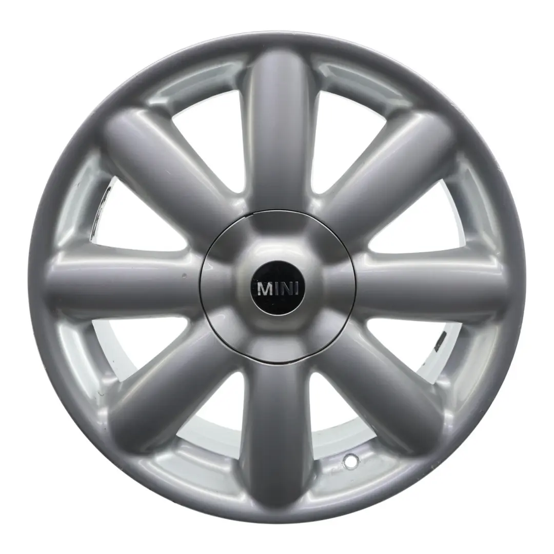 Alloy Rim 17" 7J Crown Spoke 104 to Mini Cooper One R50 R55 R56 R57 Silver Wheel with Part number 6769411 Mini Cooper One R50 R55 R56 R57 Silver Wheel Alloy Rim 17" 7J Crown Spoke 104 - SKU 6769411-3 - Part number 6769411