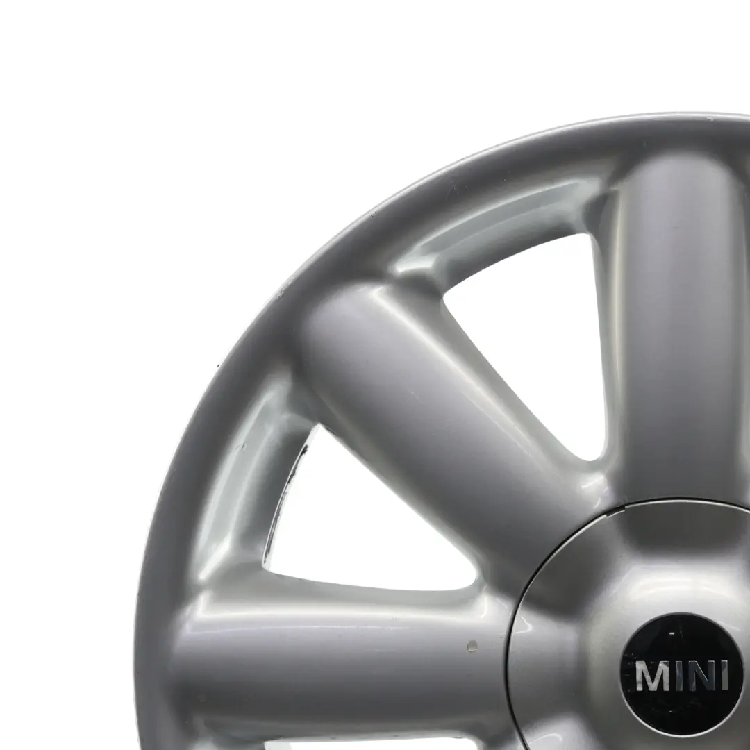 Mini Cooper One R50 R55 R56 R57 Silver Wheel Alloy Rim 17" 7J Crown Spoke 104 - SKU 6769411-3 - Part number 6769411