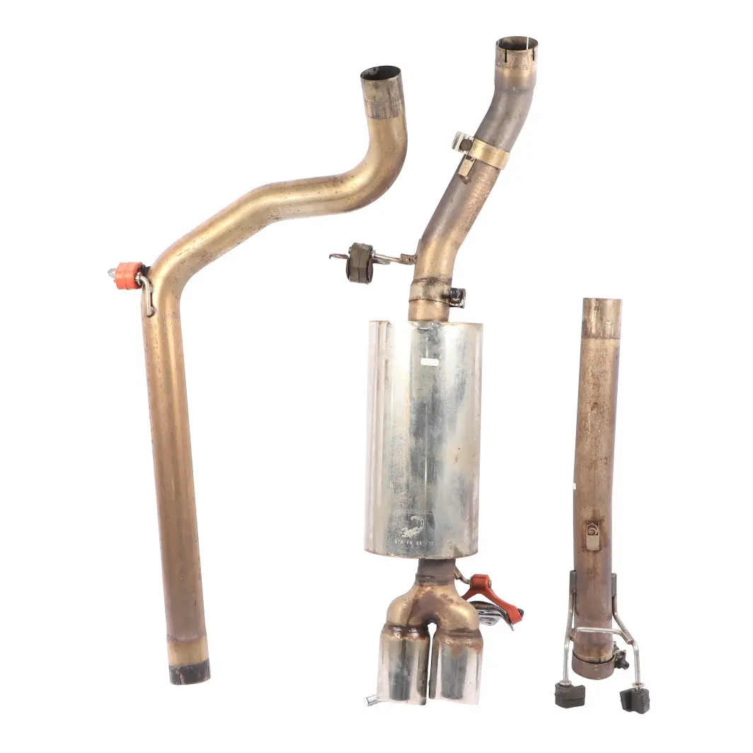 VW Polo 6R GTI Exhaust Muffler Box Scorpion Non-Resonated Exhaust Set 1.4 TSI