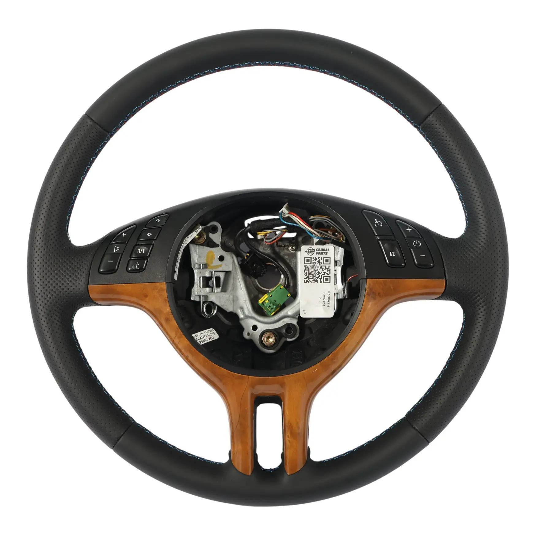 BMW X5 E53 NEW Black Leather Sport Steering Wheel 3 Spoke M-tricoloured