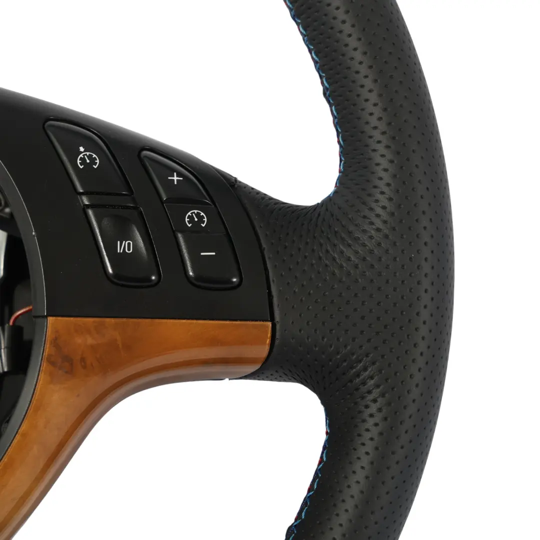 Multifunktion Sport Lenkrad 3 Speichen Lenkrad M-Dreifarbige Fäden für BMW X5 E53 mit Teilenummer 6770422 BMW X5 E53 Multifunktion Sport Lenkrad 3 Speichen Lenkrad M-Dreifarbige Fäden - SKU 6770422-2 - Teilenummer 6770422