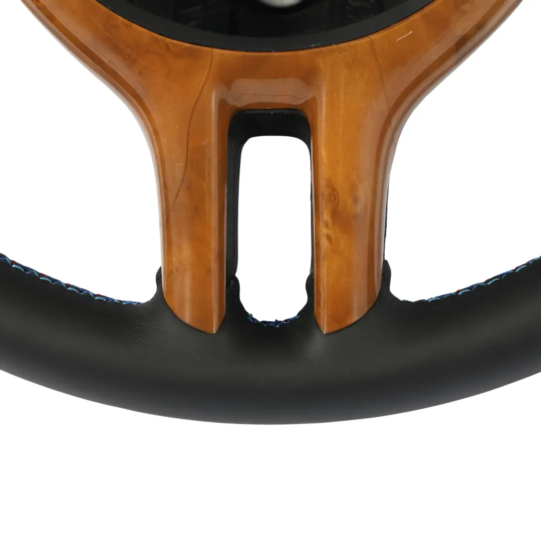 BMW X5 E53 NUOVA Pelle Nera Volante Sportivo 3 Raggi M-Tricolori Fili - SKU 6770422-2 - Numero di parte 6770422