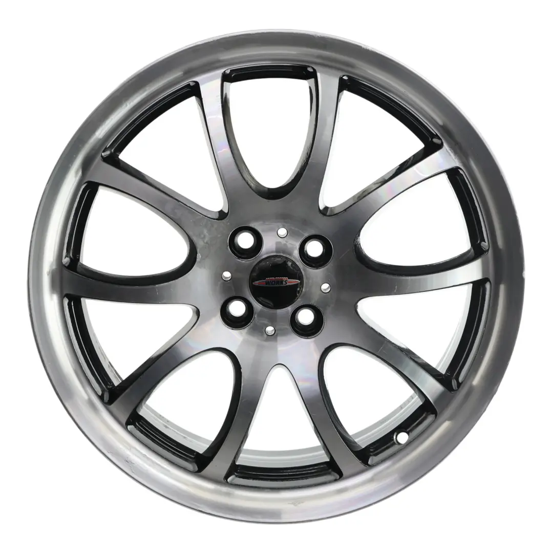 Wheel Alloy Mini R50 R53 Bright Silver Rim 18" 7J ET:52 JCW Double Spoke R105 - SKU 6773196-1 - Part number 6773196