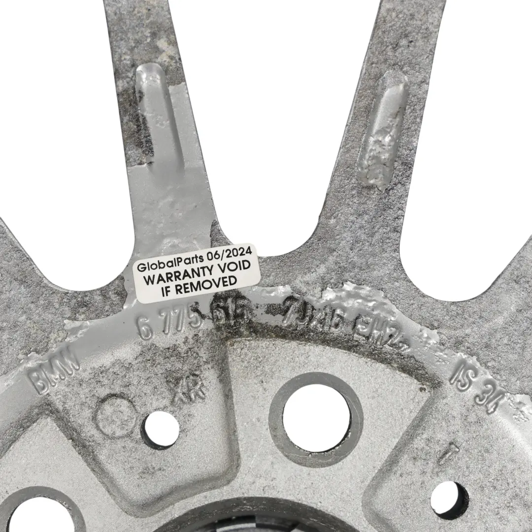 Leichtmetallfelge 16" 7J ET:34 Radialspeiche 32 für BMW E90 E91 mit Teilenummer 6775615 BMW E90 E91 Leichtmetallfelge 16" 7J ET:34 Radialspeiche 32 - SKU 6775615-2 - Teilenummer 6775615