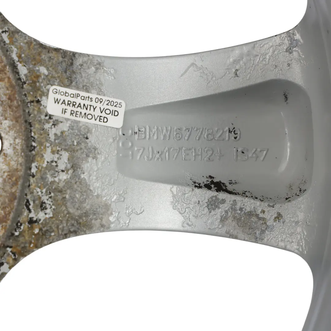 BMW E81 E82 E87 E88 Argento AlluMini o Cerchione IN Lega 7J ET: 47 - SKU 6778219-3 - Numero di parte 6778219
