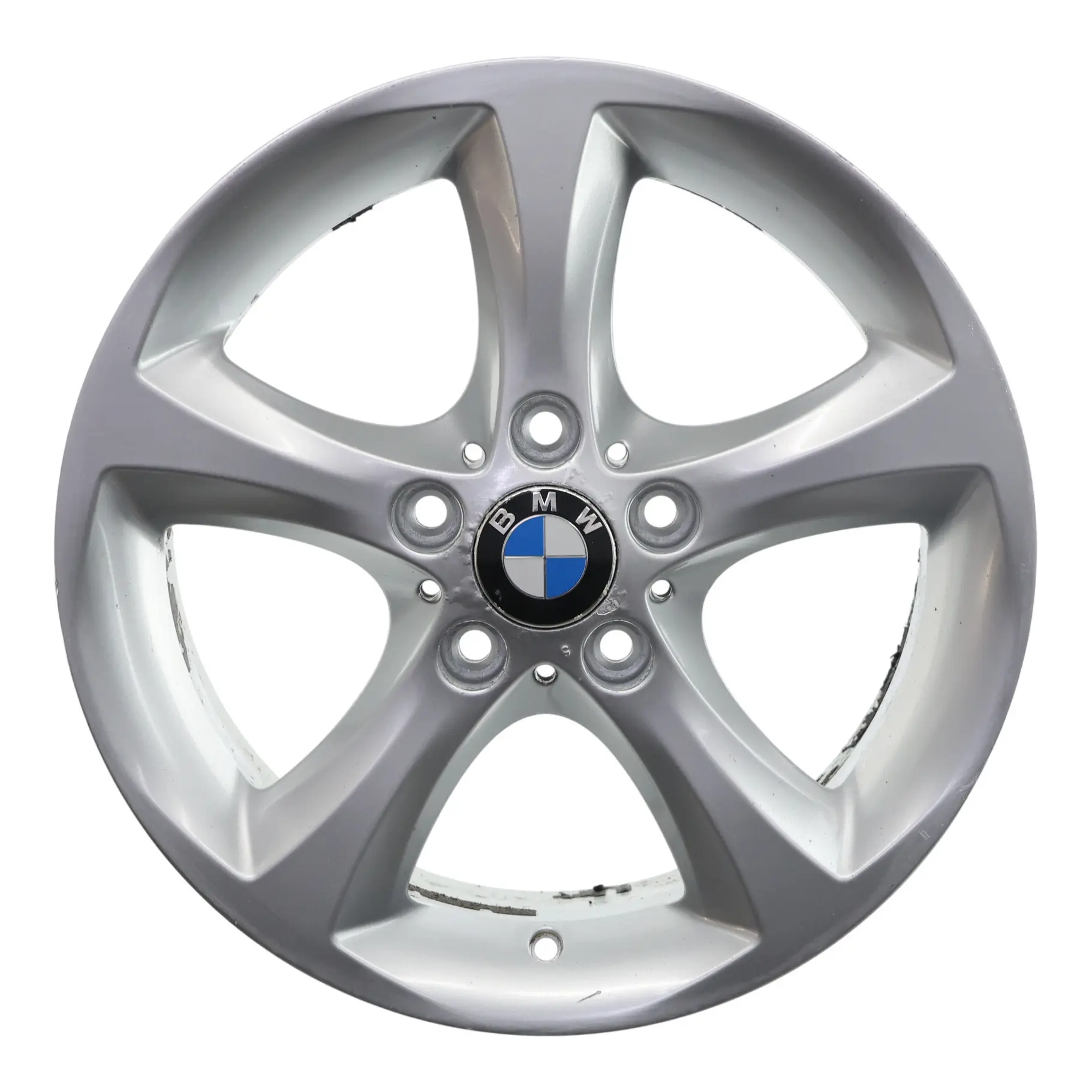 BMW E81 E82 E87 Argento Cerchio in lega 17" Stella Raggi 256 ET:47 7J 6778219