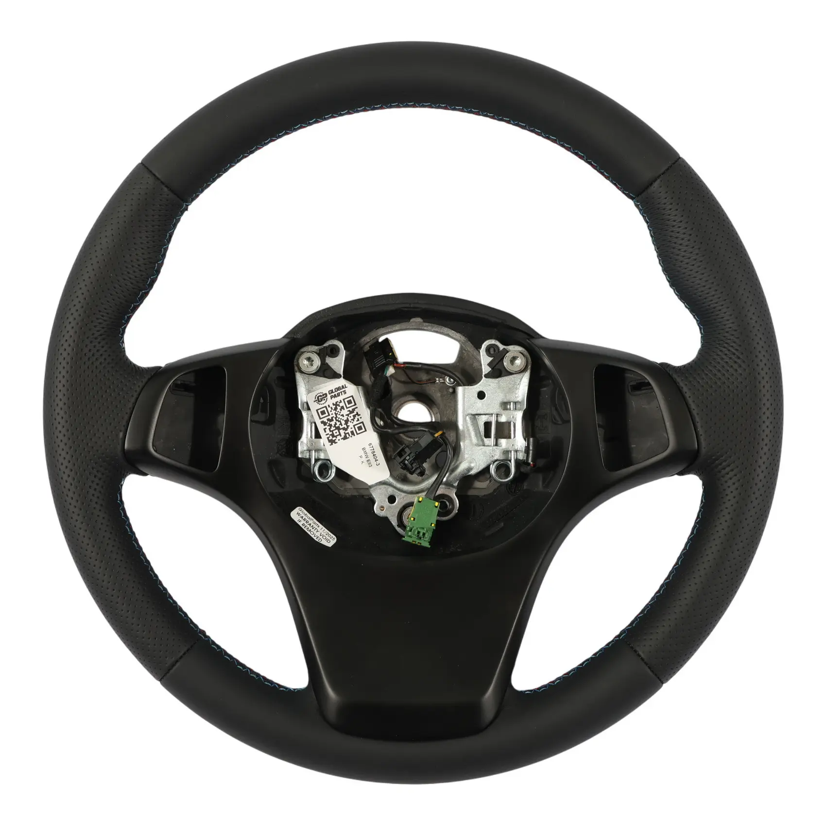 Volante BMW X3 E83 X5 E53 NUOVO Pelle Nera Sport M-Tricolore