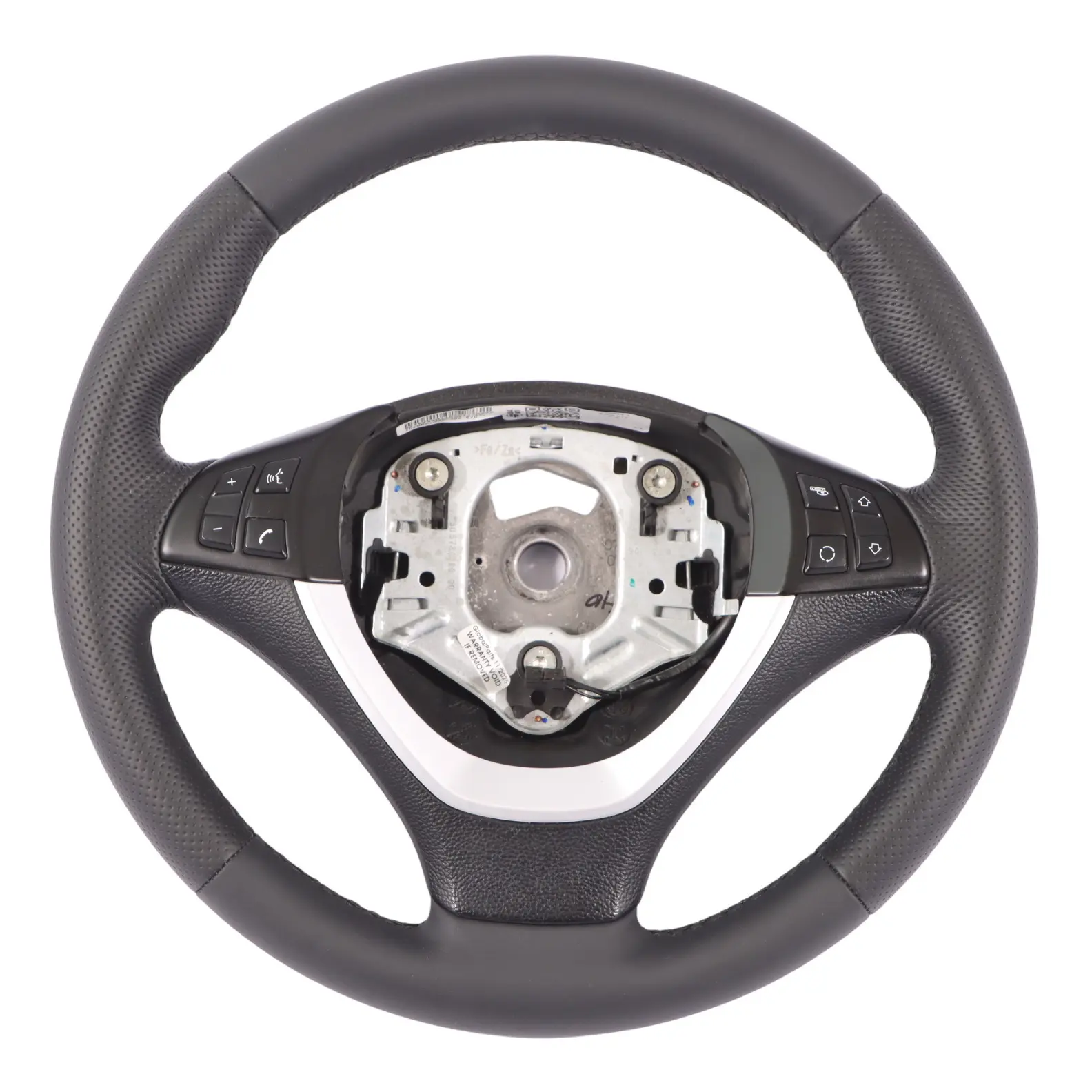 BMW X5 E70 E70N LCI NEW Black Leather Sport Steering Wheel Black Threads