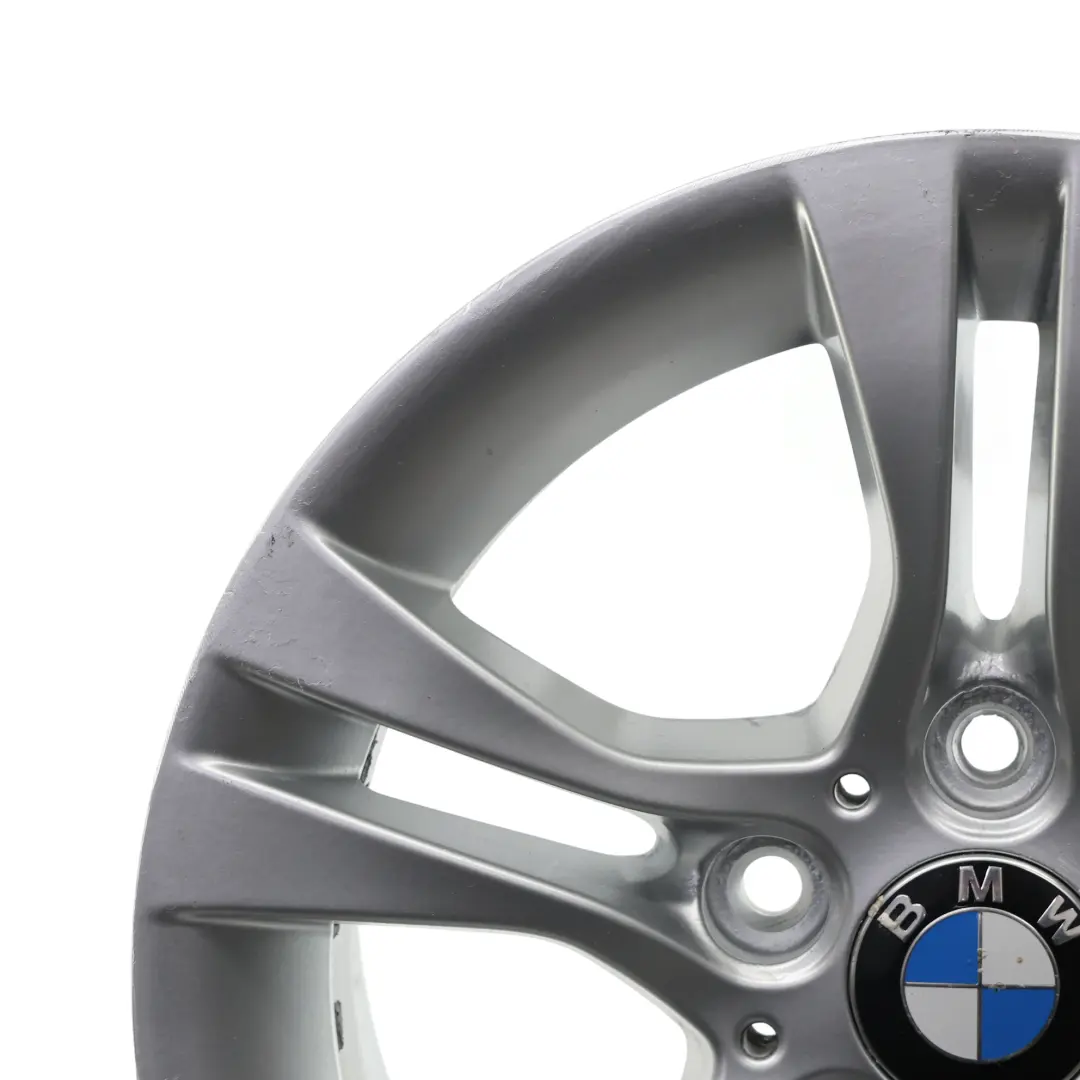 BMW E90 E91 Silberne Alufelge 16" Doppelspeiche 268 7J ET:31 - SKU 6780907-2 - Teilenummer 6780907