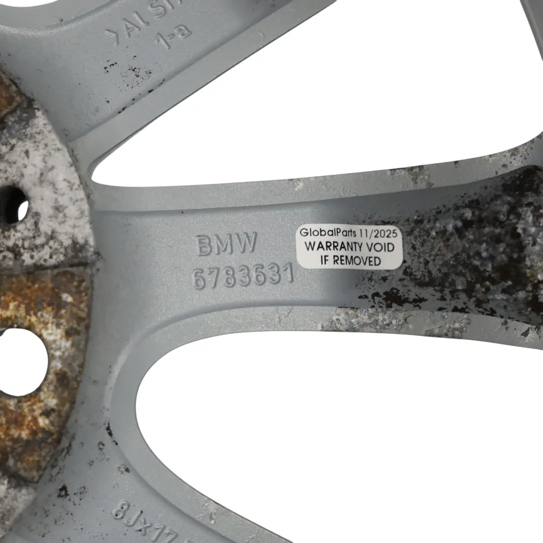 Alloy Rim V-spoke 285 17" ET:34 8J to BMW E90 E91 E92 Wheel with Part number 6783631 BMW E90 E91 E92 Wheel Alloy Rim V-spoke 285 17" ET:34 8J - SKU 6783631-4 - Part number 6783631