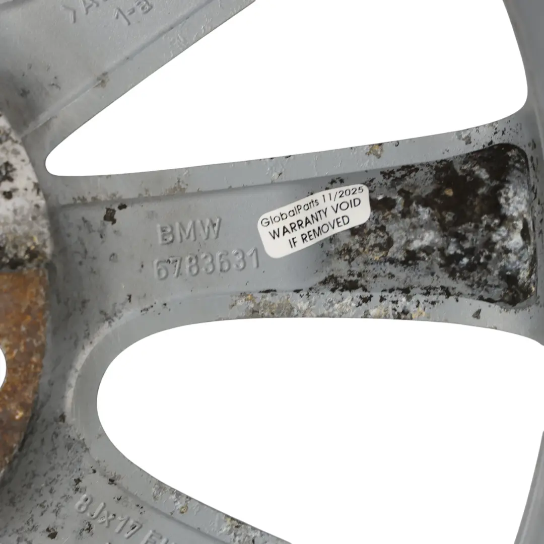 Cerchio in lega a razze V 285 17" ET:34 8J per BMW E90 E91 E92 con numero di parte 6783631 BMW E90 E91 E92 Cerchio in lega a razze V 285 17" ET:34 8J - SKU 6783631-5 - Numero di parte 6783631