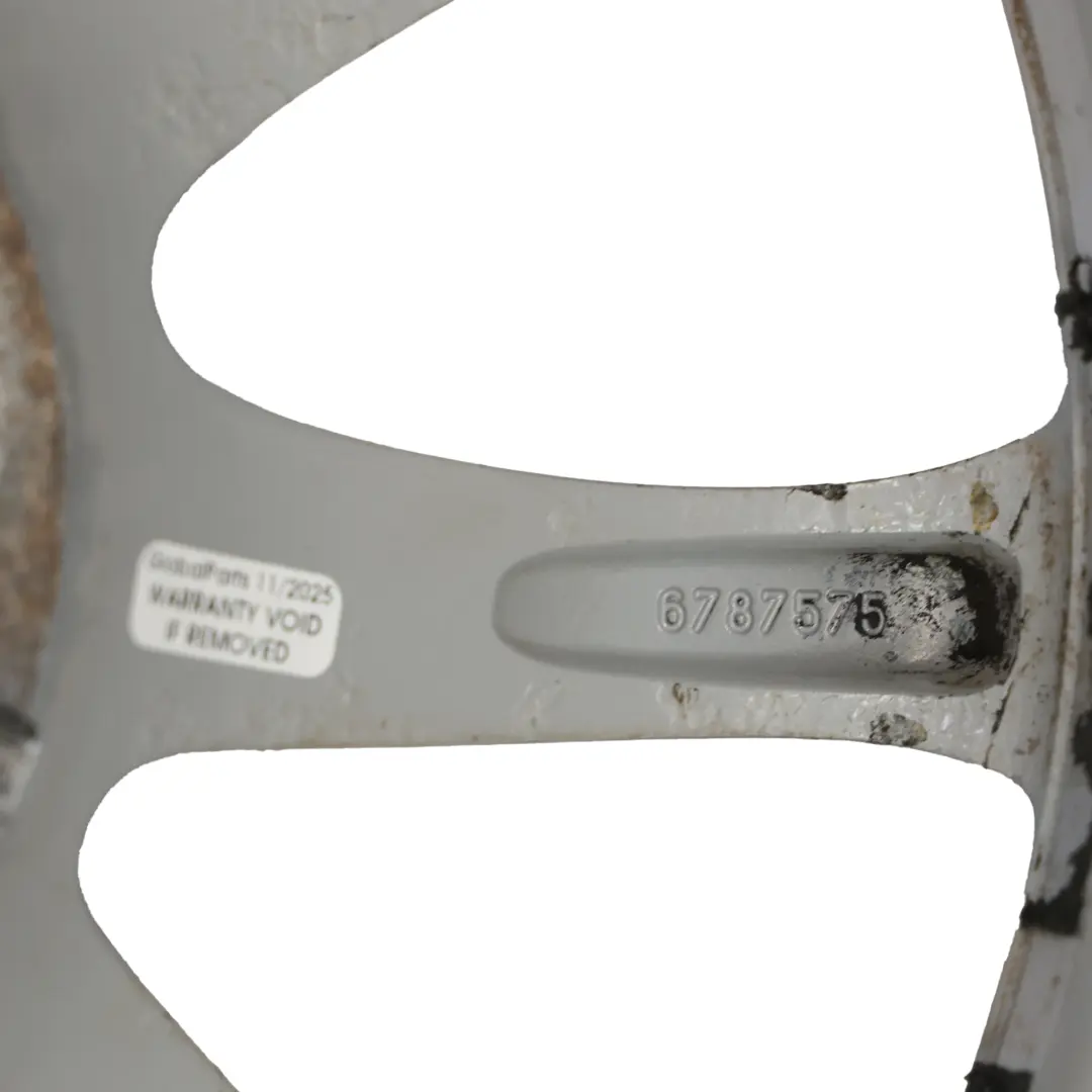  Cerchio ruota BMW X3 F25 X4 F26 lega argento 17" V Spoke 304 7,5J ET:32 - SKU 6787575-1 - Numero di parte 6787575