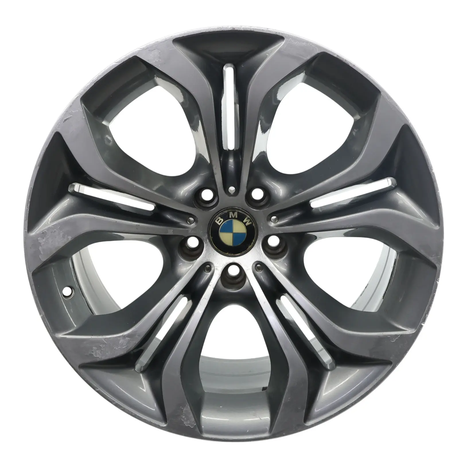 BMW X5 E70 Felga Aluminiowa Szara Tylna 20" 11J ET:37 Y Spoke 336 6788011