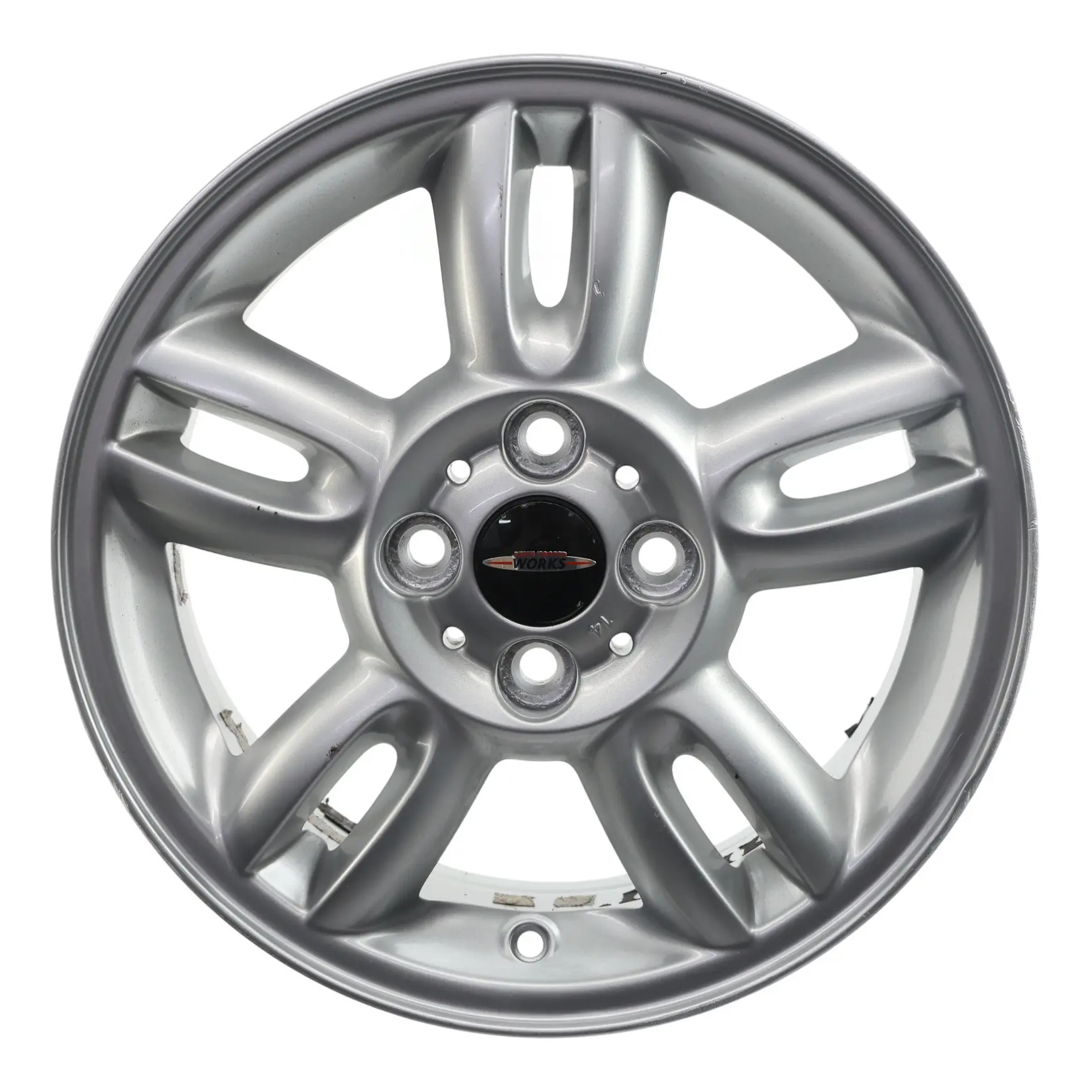 Mini Cooper R55 R56 Silver Wheel Alloy Rim 15" ET:45 5,5J 5-Star Twin Spoke 118