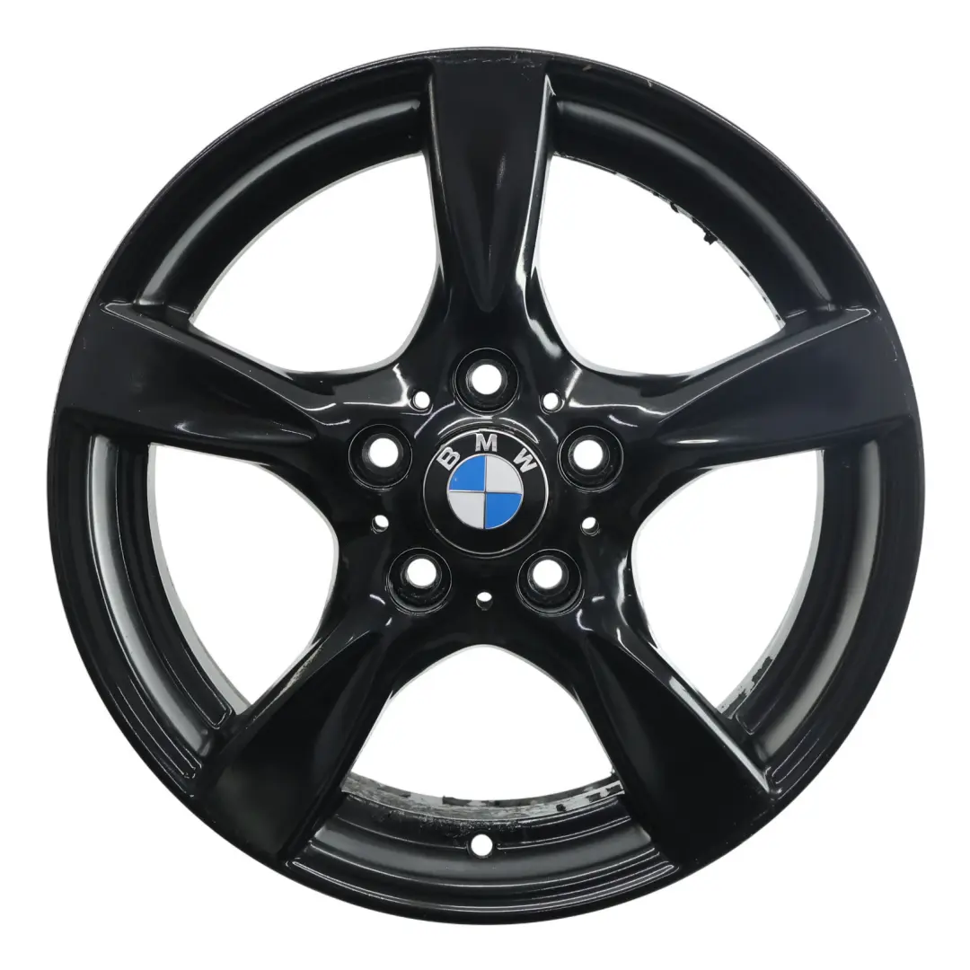 Llanta Aleación Negra 17" Radios Estrella 371 7J ET:47 para BMW E81 E82 E87 con número de pieza 6795561 BMW E81 E82 E87 Llanta Aleación Negra 17" Radios Estrella 371 7J ET:47 - SKU 6795561-5 - Número de pieza 6795561