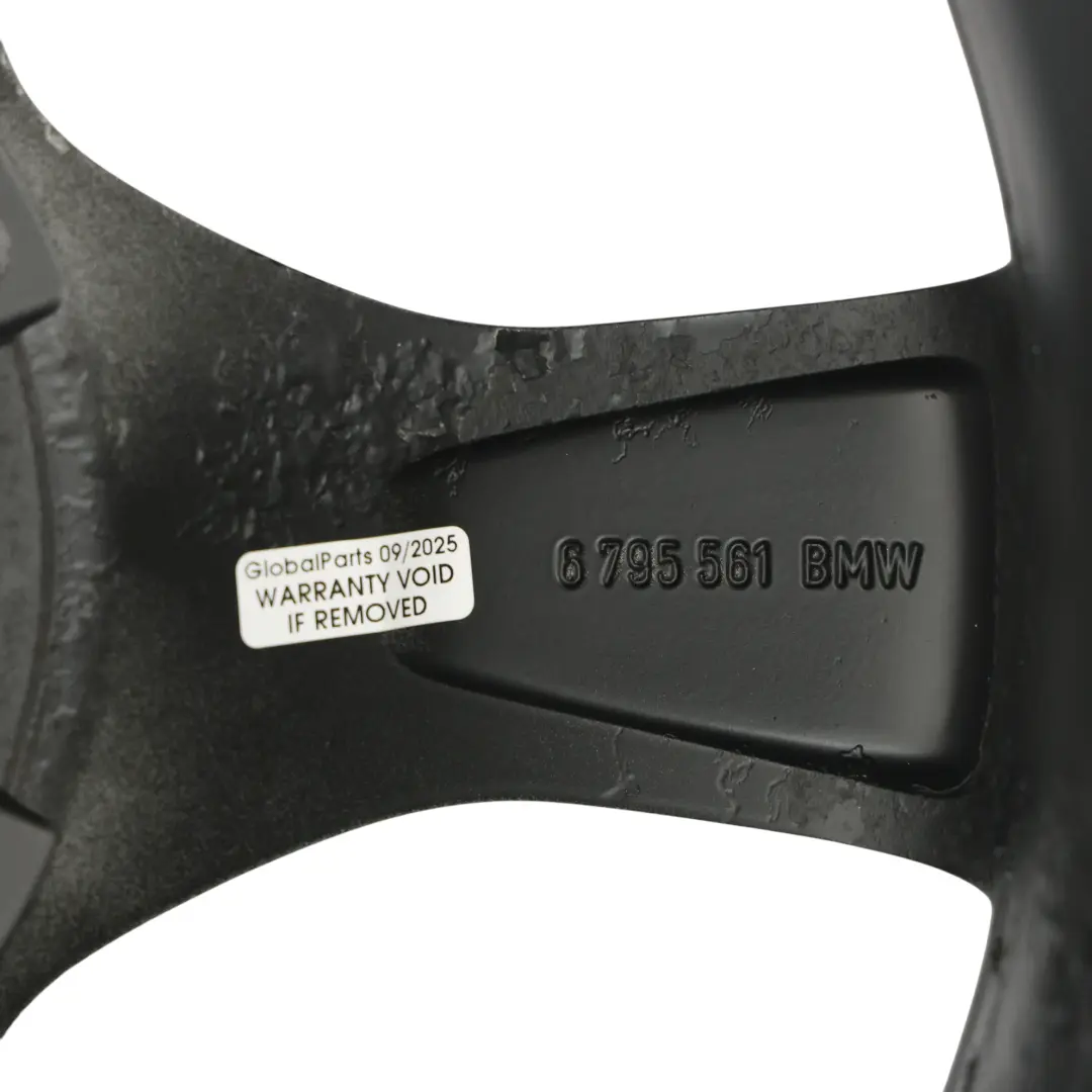Leichtmetall Felge Schwarz 17" Sternspeiche 371 7J ET:47 für BMW E81 E82 E87 mit Teilenummer 6795561 BMW E81 E82 E87 Leichtmetall Felge Schwarz 17" Sternspeiche 371 7J ET:47 - SKU 6795561-5 - Teilenummer 6795561