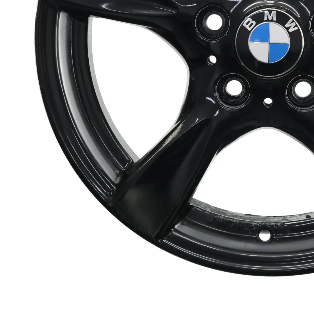 BMW E81 E82 E87 Cerchio In Lega Nero 17" Raggi A Stella 371 7J ET:47 - SKU 6795561-5 - Numero di parte 6795561