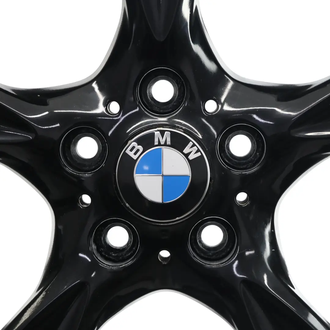 BMW E81 E82 E87 Wheel Rim Alloy Black 17" Star Spoke 371 7J ET:47 - SKU 6795561-5 - Part number 6795561