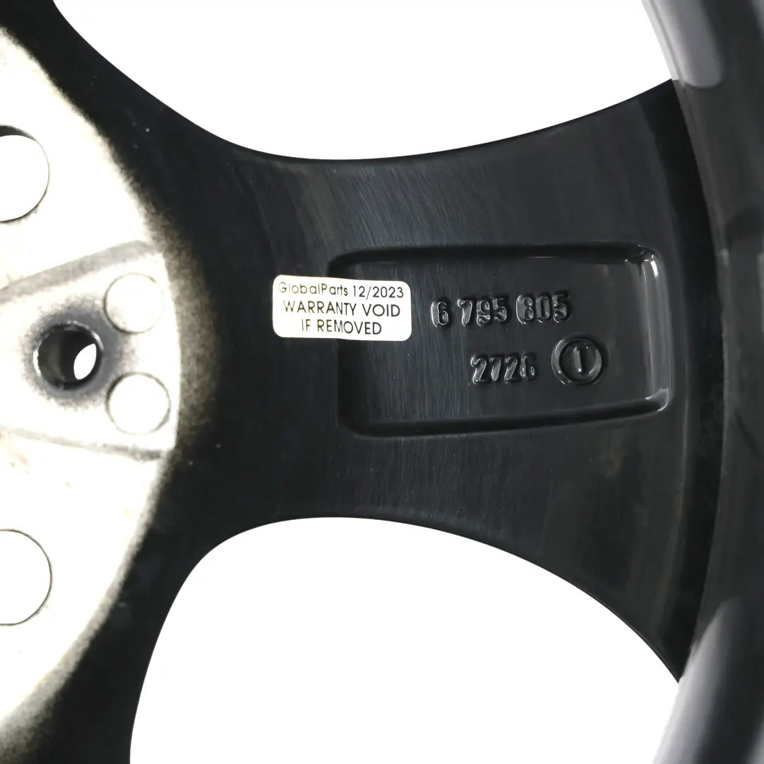 BMW E90 F30 Czarna Prawa Felga Aluminiowa 16" Streamline 306 7J - SKU 6795806-4 - Numer Części 6795806