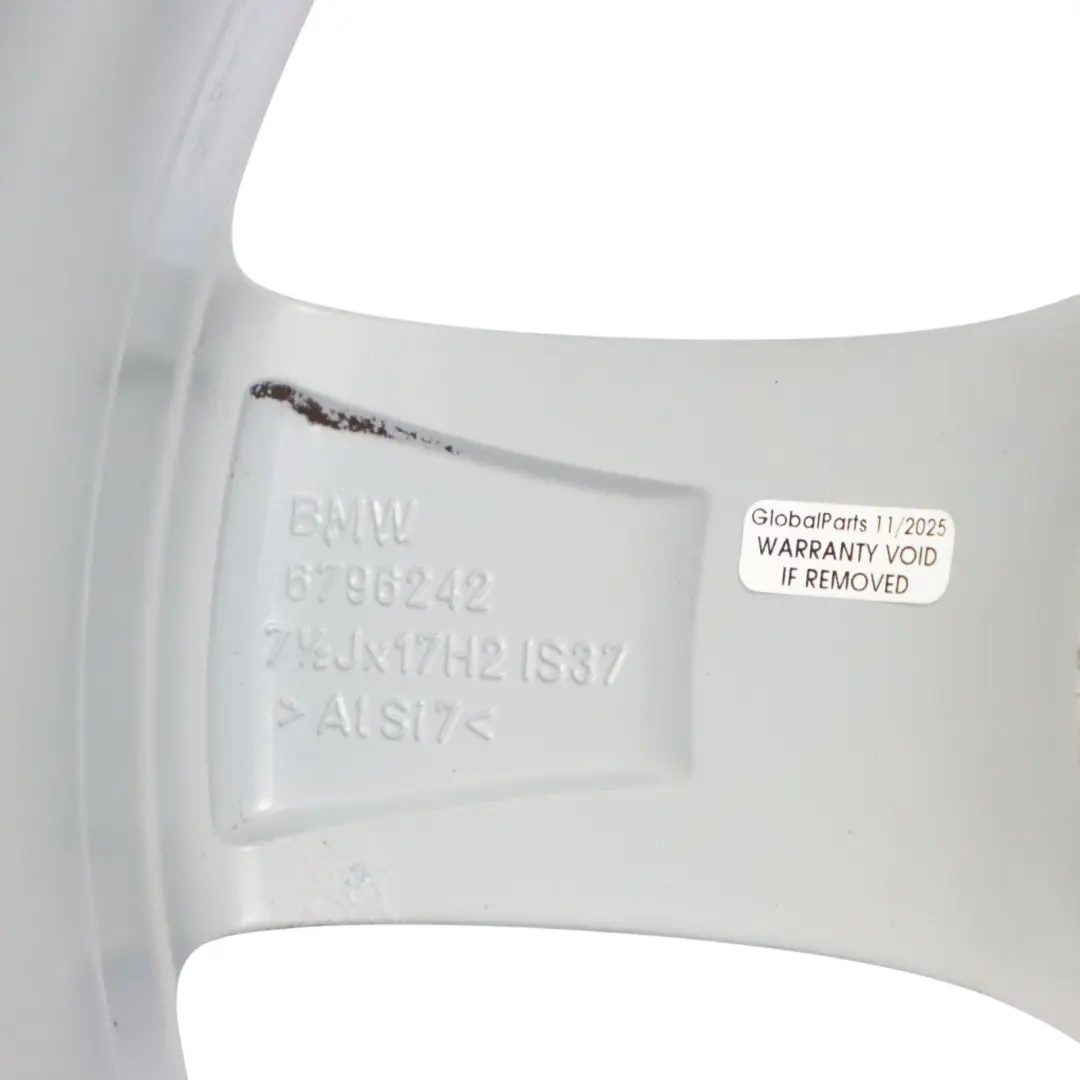 BMW F30 F31 F32 Silver Alloy Wheel Rim 17" Star Spoke 393 7,5J ET:37 - SKU 6796242-3 - Part number 6796242