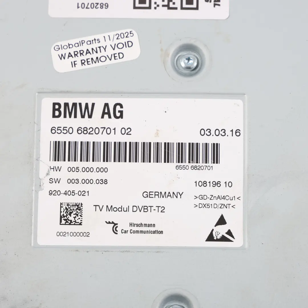 Moduł Sterownik Multimedialny TV ECU do BMW X6 F16 o numerze 6820701 BMW X6 F16 Moduł Sterownik Multimedialny TV ECU - SKU 6820701 - Numer Części 6820701